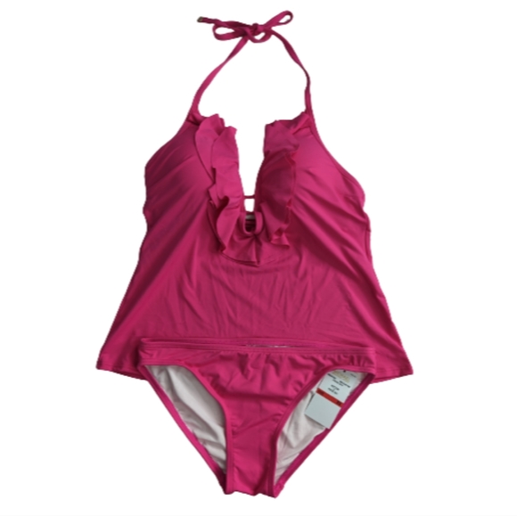 MICHAEL Michael Kors Electric Pink Tankini XS